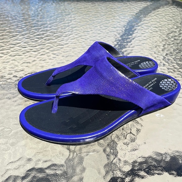 Fitflop FF2  Collections Banda Opal Suede Leather Thong Sandals Sz EU39/US8 - Picture 1 of 10